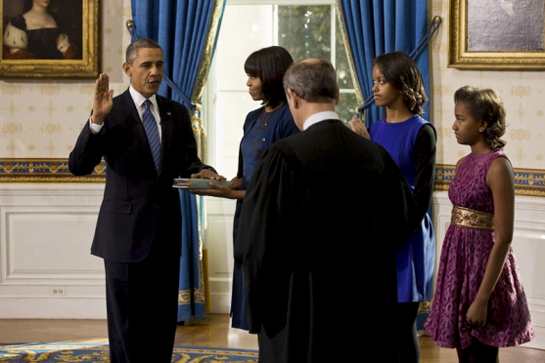 Obama takes oath