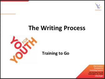 Training on the Writing Process