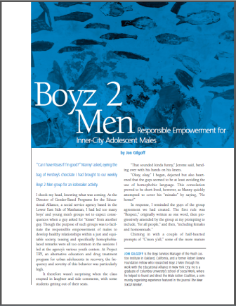 Boyz 2 Men Responsible Empowerment for Inner-City Adolescent Males. asm_2007_6_spring-5