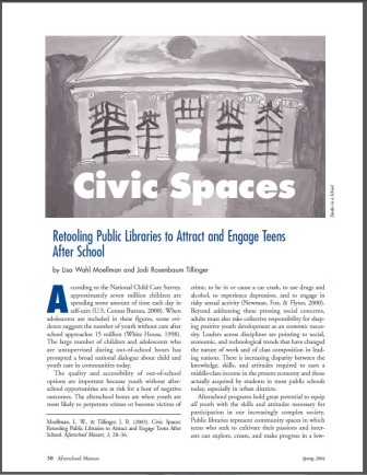 Civic Spaces - Retooling Public Libraries to Attract and Engage Teens