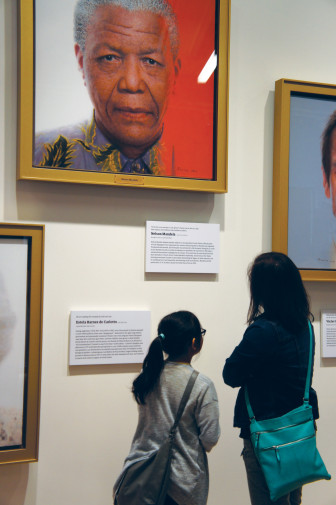 Nelson Mandela in the National Center for Civil and Human Rights