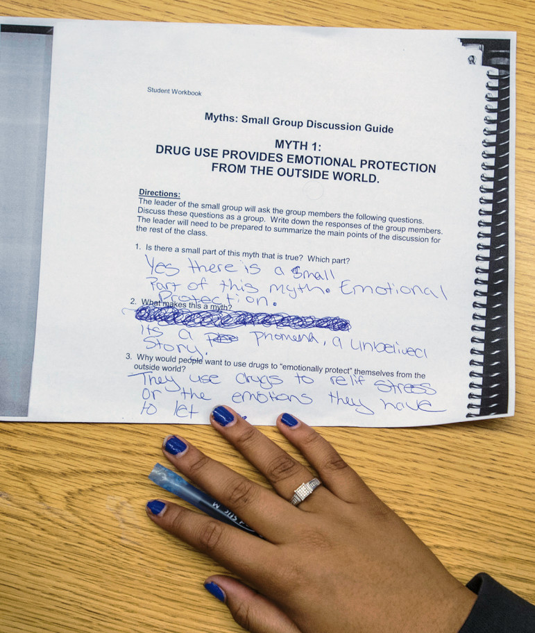 Two hundred teens each year participate in an evidence-based curriculum at the Madison Square Boys & Girls Club in a program called Project Toward No Drug Abuse, funded by the New York Office of Alcohol and Substance Abuse Services.