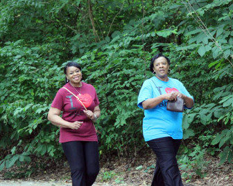 Regina Finnie and Tammie Williams are walking to raise funds for scholarships.