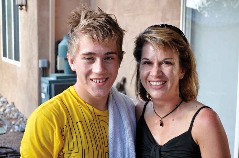 Jennifer Weiss-Burke and her son, Cameron.