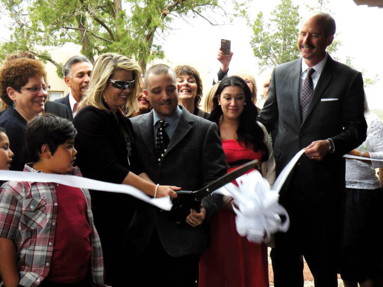Weiss-Burke and husband David Burke at the ribbon-cutting ceremony for Serenity Mesa.