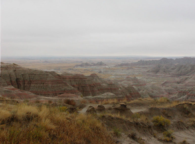 Badlands in the northern portion of Pine Ridge Indian Reservation. More than 100 young people on the reservation attempted suicide in four months in 2015. 