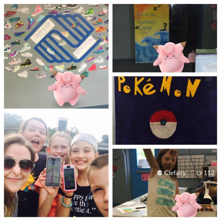 Kids at the Seymour branch of the Boys & Girls Club of the Lower Naugatuck Valley in Shelton, Connecticut, have caught Pokemon Fever. They've been playing Pokemon Go at the club.