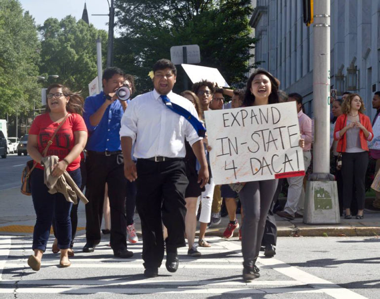 Through the Georgia Undocumented Youth Alliance, students organize and petition for state tuition at Georgia public universities.