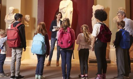 grants, youth being educated at museum