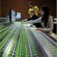 horizon higher education report, students at sound studio controls