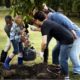 community forestry, environmental education project grants; diverse group planting tree