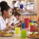 farm-to-school training grants; students eating health school lunch