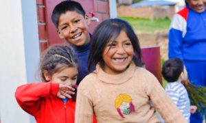 Native community maternal home-visiting program grants: happy native american children outside building