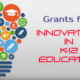 GrantsInnovation Education k-12 Lightbulb of multicolor education icons