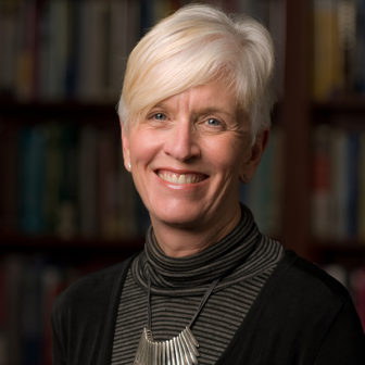 rating systems: Deborah Vandell (headshot), professor of education in the School of Education at the University of California, Irvine, smiling woman with short blond hair, necklace, striped turtleneck, black sweater.