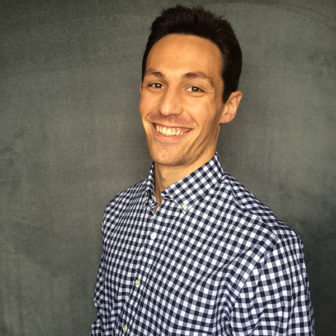 experiential learning: Matthew Moheban (headshot), co-founder of 220 Leadership, smiling man with short dark hair, blue and white checked shirt.