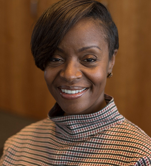 Karen Baynes-Dunning newsmaker SPLC president; african american woman smiling