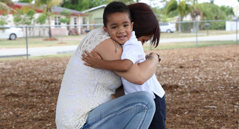 sustainability of supportive housing for families in child welfare system report; mother and child hugging in park
