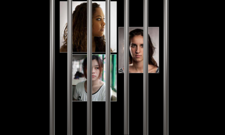 Girls in juvenile justice system support grants; three young women behind bars