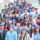 LA region youth education, health and development grants; large group of LA youth with hats on smiling