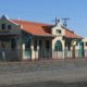 Las Cruces: Train station with red roof roof