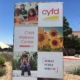 Big sign at parking lot that says cyfd, child wellness center.