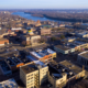 Central Minnesota COVID Response Grants; aerial view of St. Cloud