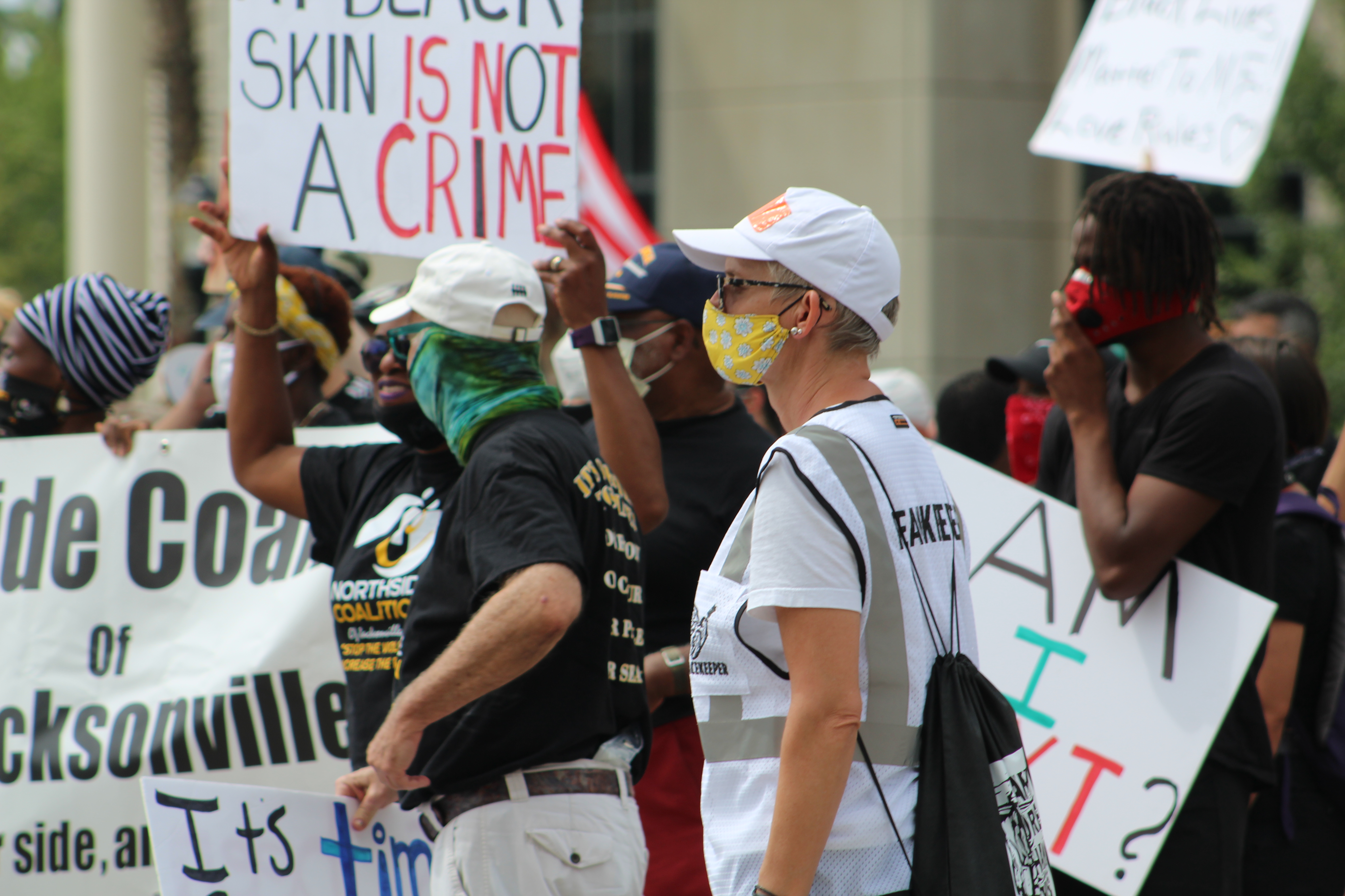 Black Lives Matter Protest Jacksonville: Hope McMath was one of the peacekeepers at the June 13 march in Downtown Jacksonville.