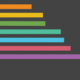 National Survey on LGBTQ Youth Mental Health graphic; multicolored, horizontal bar graph lines