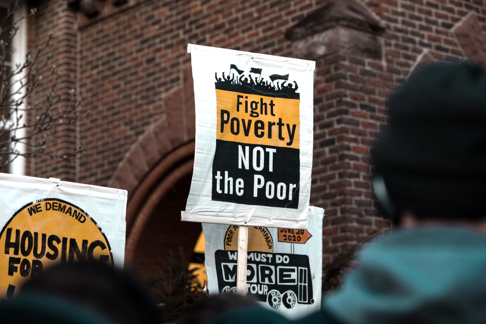  homelessness: Fight Poverty Not the Poor protest 