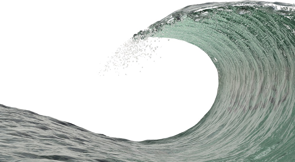 wave: Big curling wave that’s halfway to crashing down