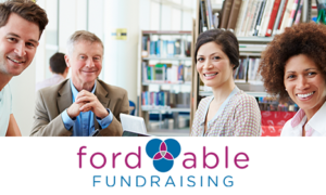 Fordable Fundraising: 4 people meeting seated at conference table