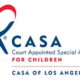 CASA/LA COurt Appointed Special Advocates for Los Angeles - Red &blue logo on white