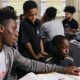 NYC youth development organization support grants; children being taught by older youth