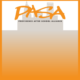 Job Listing: LOGO PASA Orange text on grey city skyline silhouette with white sky & orange border & fade