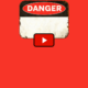 lead poisoning: sign on red background "Danger"