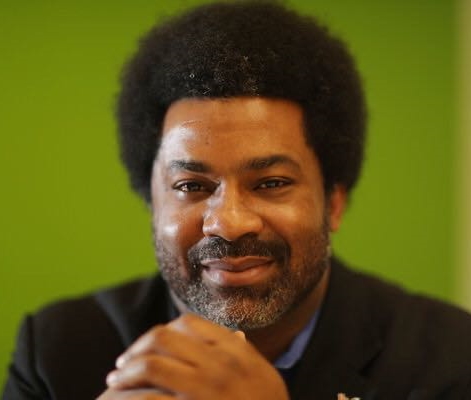 alt text: Black and brown students: Sharif D. El-Mekki (headshot), founder, CEO of Center for Black Educator Development, smiling man with black hair, graying beard and mustache, hands folded