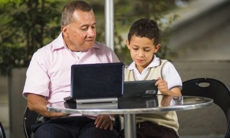 inlcusive literacy distance learning program prize grants; child and adult learning on devices