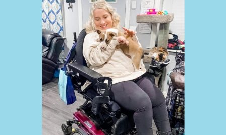 Izzie Bullock, whose severe form of cerebral palsy prevents her from controlling her arms, legs and body, receives gynecologic care at a University of Michigan Medical Center clinic designed for women with disabilities.