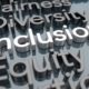 strategies for diversity, equity, inclusion in nonprofit sector: 3D render of diversity, inclusion and equity words