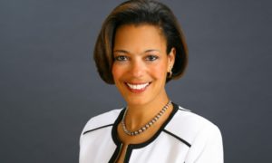 Andrea L Neely is new president and CEO of Simon Youth Foundation: shorter-haired black woman with necklace and white top