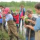 Maryland environmental education grants: group of students working in wetlands