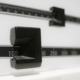 Childhood obesity: closeup of a beam scale