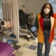 foster youth abortion access: medical worker stands in medical room with facemask on