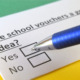 Arizona school vouchers: Close up of yes/no checkmark form asking "Are school vouchers a good idea?"