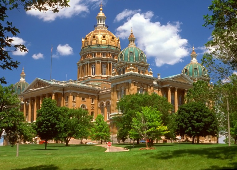 Childcare-Preschool dark future:Traditional, multii-story building with gold dome surrounded by green trees and lawn