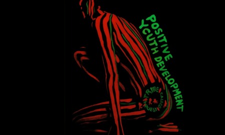 When positive youth development meets the Native Tongues_feature: illustrated graphic of human figure in red painterly lines with black background with "Positive Youth Development" written along curve of body