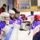 Minnesota communiy hockey access expansion grants, youth sports: group of youths playing hockey at hockey game