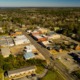 Georgia rural community development and agricultural education grants: aerial view of Fort Gaines, Georgia