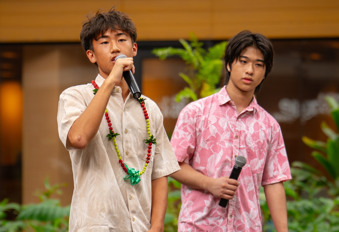 Open Keys-Max and Sebastian_founders-speaking: two young men holding microphones while speaking